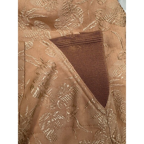 Vtg Jean Paul Gaultier Rose Gold Jacquard Skirt Size 8 us from early 2000s rare - Picture 13 of 16